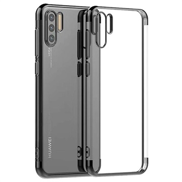 Electroplated Frame Series Huawei P30 Pro Tpu Case Zwart huismerk kopen in de aanbieding