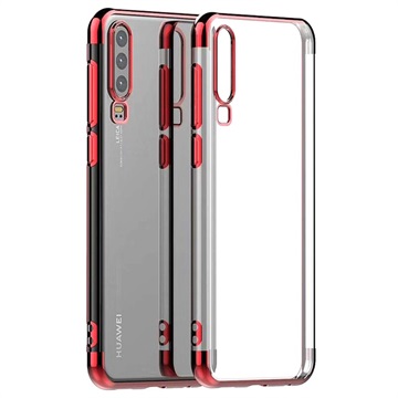 Electroplated Frame Series Huawei P30 Tpu Case Rood huismerk kopen in de aanbieding