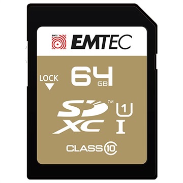 Emtec Elite Gold Uhs I U1 Sd Kaart Ecmsd64Gxc10Gp 64Gb huismerk kopen in de aanbieding