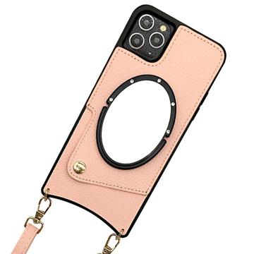 Fish Tail iPhone 14 Pro Gecoat Hoesje met Spiegel Roze