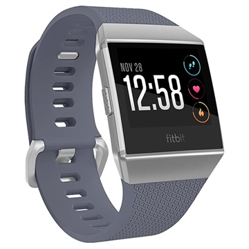 Fitbit Ionic Waterbestendig Gps Fitness Smartwatch Donkergrijs Zilver huismerk kopen in de aanbieding