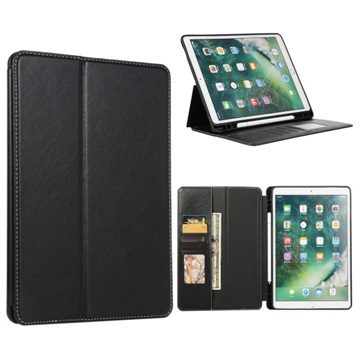 iPad 10.2 2019-2020-2021 Folio Case met Kaartsleuven Zwart