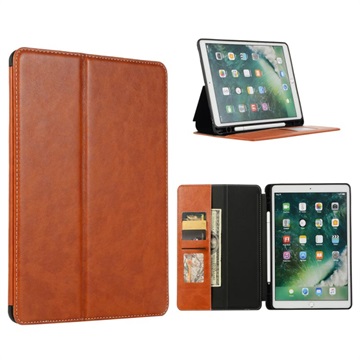 iPad 10.2 2019-2020-2021 Folio Case met Kaartsleuven Bruin