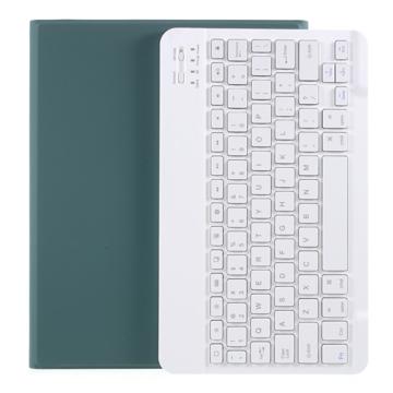 iPad Air 2022-2020 Bluetooth-toetsenbordhoes met Pensleuf Middernacht Groen
