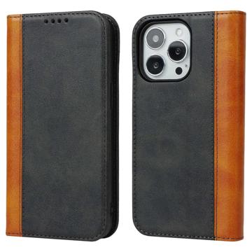 Elegance Series iPhone 14 Pro Max Wallet Case Zwart-Geel