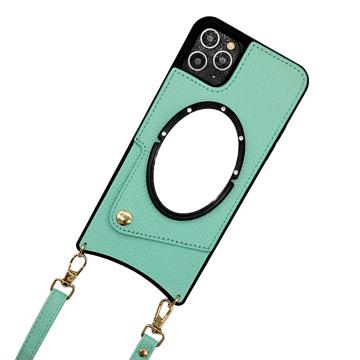 Fish Tail iPhone 14 Pro Max Gecoat Hoesje met Spiegel Groen