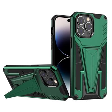V-Vormig Magnetisch iPhone 14 Pro Max Hybride Hoesje Groen