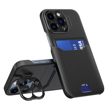 CamStand iPhone 14 Pro Cover met Creditcardvak Zwart
