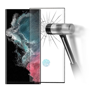 Full Cover Samsung Galaxy S23 Ultra 5G Screenprotector van gehard glas Zwart