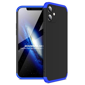 GKK Afneembare iPhone 12 Case Blauw-Zwart