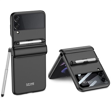 GKK Samsung Galaxy Z Flip3 5G Hybrid Case met Stylus Pen Zwart