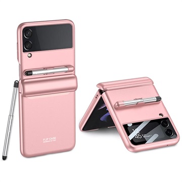 GKK Samsung Galaxy Z Flip3 5G hybride hoesje met styluspen roze