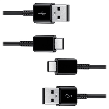 Samsung EP-DG930MBEGWW 1.5m USB A USB C Mannelijk Mannelijk Zwart USB-kabel