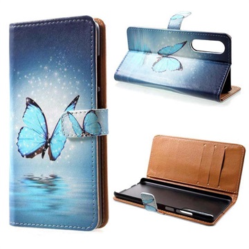 Glam Series Huawei P30 Wallet Case Blauw Vlinder huismerk kopen in de aanbieding Glam Series Huawei P30 Wallet Case Blauw Vlinder huismerk kopen in de aanbieding