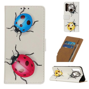 Glam Series Motorola One Fusion+ Wallet Case Lieveheersbeestjes