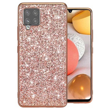 Glitter Series Samsung Galaxy A42 5G Hybrid Case Rose Gold