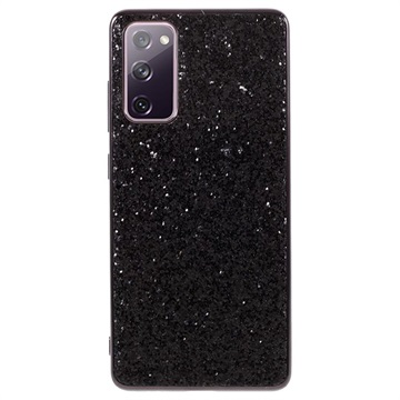 Glitter Series Samsung Galaxy S20 FE Hybrid Case Zwart