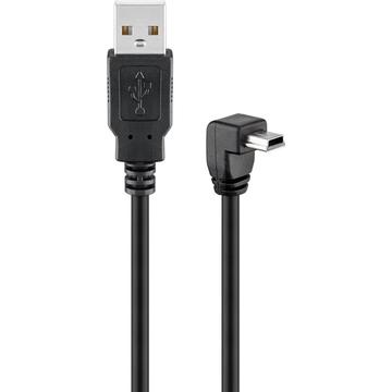 Goobay USB 2.0 Aansluitkabel [1x USB 2.0 stekker A 1x USB 2.0 stekker mini-B] 1.80 m Zwart