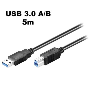 USB 3.0 Super-Speed Printerkabel 5m