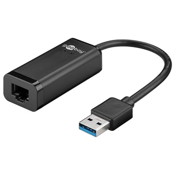 Goobay USB 3.0-Gigabit Ethernet Netwerkadapter Zwart