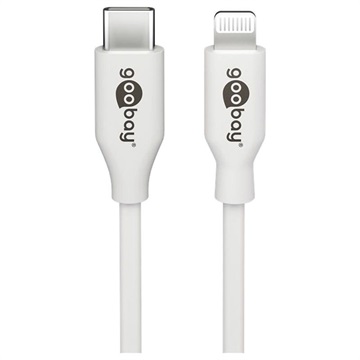 Goobay Datakabel-Laadkabel [1x Apple dock-stekker Lightning 1x USB-C stekker] 2.0 m Wit