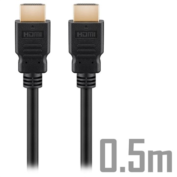 Goobay Ultra High Speed HDMI 2.1 8K Kabel 0.5m Zwart