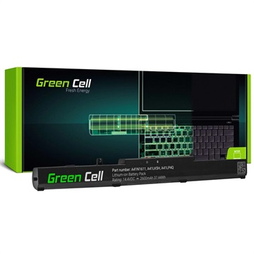Groene cel batterij Asus FX53, FX553, FX753, ROG Strix (Geopende verpakking Bulkverpakking) 2600mAh