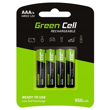 Green Cell HR03 Oplaadbare AAA Batterijen 950mAh 1x4
