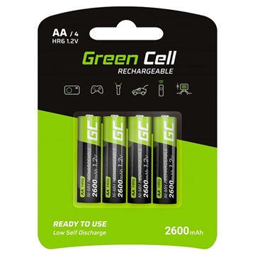 Green Cell HR6 Oplaadbare AA Batterijen 2600mAh 1x4