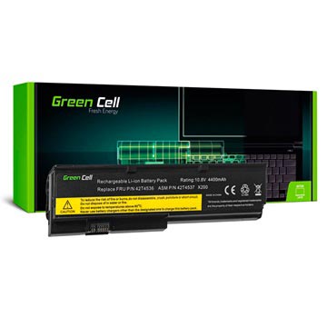 Groene cel batterij Lenovo Thinkpad X200, X200s, X201, X201i 4400mAh (Geopende verpakking Bulk)