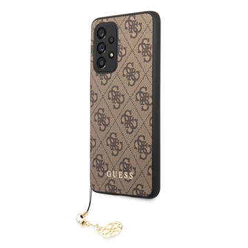 Guess 4G Charms Collection Samsung Galaxy A53 5G Hybrid Case Bruin