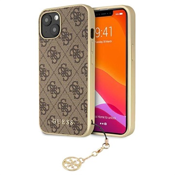 Guess 4G Charms Collection iPhone 13 Hybrid Case Bruin