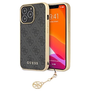 Guess 4G Charms Collection iPhone 13 Pro Max Hybrid Case Grijs