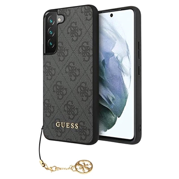 Guess 4G Charms Collection Samsung Galaxy S23 5G Hybride Hoesje Grijs