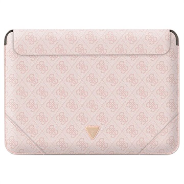 Guess 4G Uptown Triangle Logo Laptop Sleeve 16 Roze