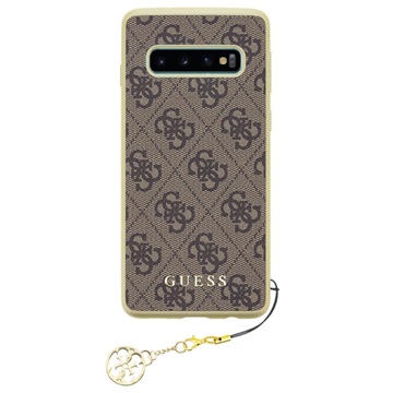 Guess Charms Collection 4G Samsung Galaxy S10 Cover Bruin huismerk kopen in de aanbieding