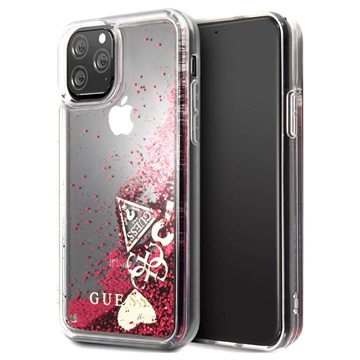 Guess Glitter Collection iPhone 11 Pro Cover Framboos