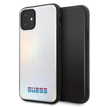 iPhone 11 Pro Max Guess Iridescent Collection Hoesje Zilver