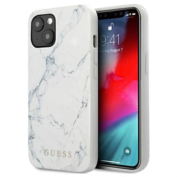 Guess Marble Collection iPhone 13 Mini Hybrid Case Wit