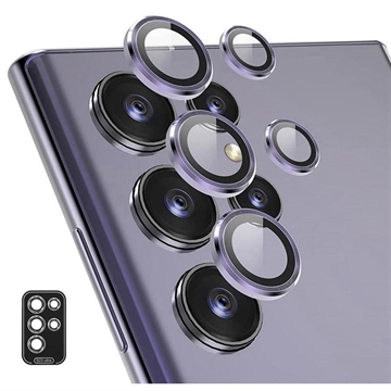 Samsung Galaxy S24 Ultra Hat Prince Camera Lens Glazen Protector Paars