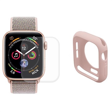 Hoed Prince Apple Watch Series SE (2022)/SE/6/5/4 Volledige Bescherming Set - 40mm - Roze