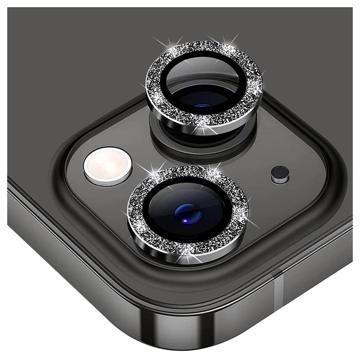 Hat Prince Glitter iPhone 14-14 Max Camera Lens Beschermer Zwart