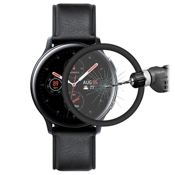 Hat Prince Samsung Galaxy Watch Active2 Glazen Screenprotector 40mm Zwart