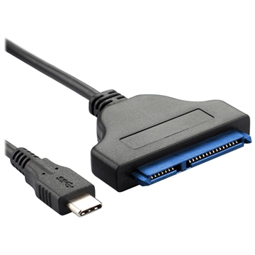 High-Speed USB-C naar SATA 2.5 Kabel Adapter Zwart