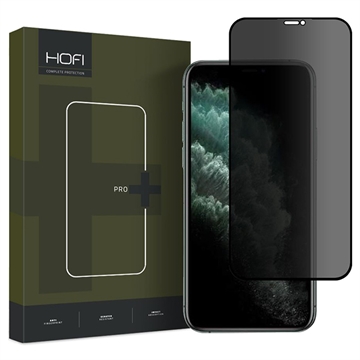 iPhone X-XS-11 Pro Hofi Anti Spy Pro+ Privacy Glazen Screenprotector Zwarte Rand