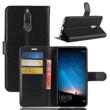 Huawei Mate 20 Lite Wallet Case met Magnetische Sluiting Zwart