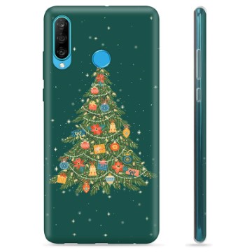 Huawei P30 Lite TPU Hoesje Kerstboom