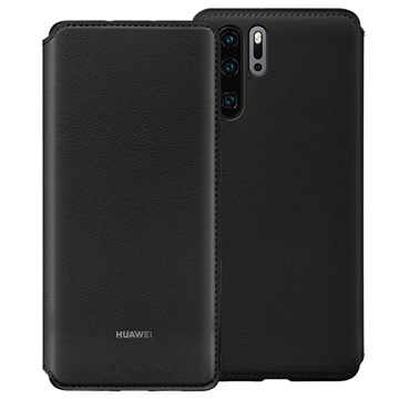 Huawei P30 Pro Wallet Cover 51992866 Zwart huismerk kopen in de aanbieding