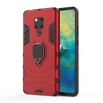 Huawei Mate 20 X Hybrid Case Met Ring Houder Rood huismerk kopen in de aanbieding