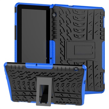 Huawei MediaPad T5 10 Antislip Hybride Case Zwart-Blauw